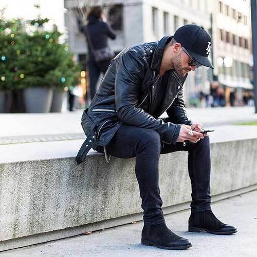 All Black Street Outfits for Guys