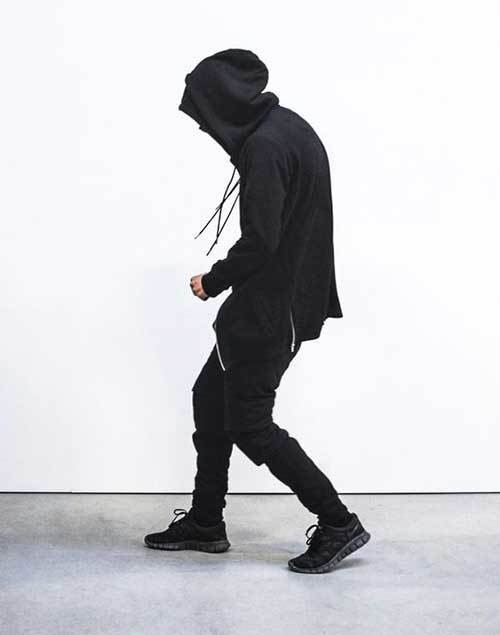 All Black Urban Outfits for Guys