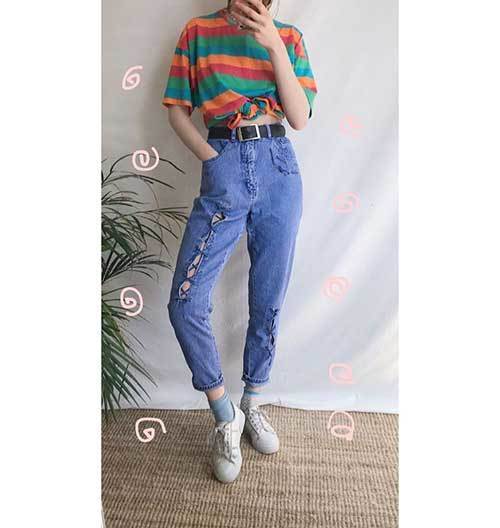 90S Inspired Striped Outfits