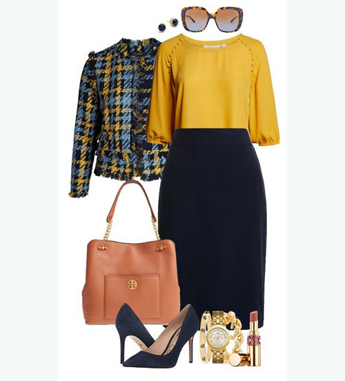 Plus Size office Fall Outfits