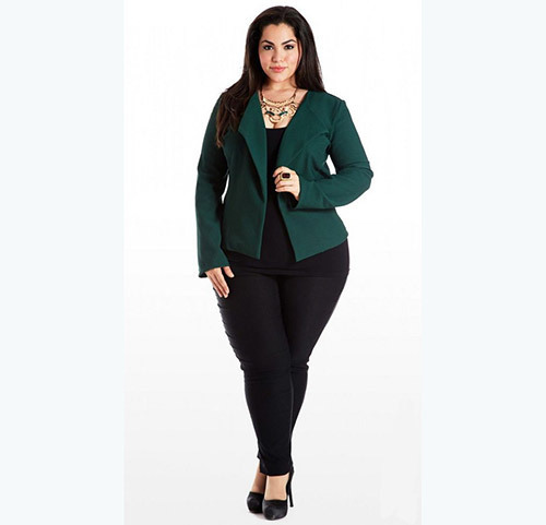 Simple Plus Size office Outfits