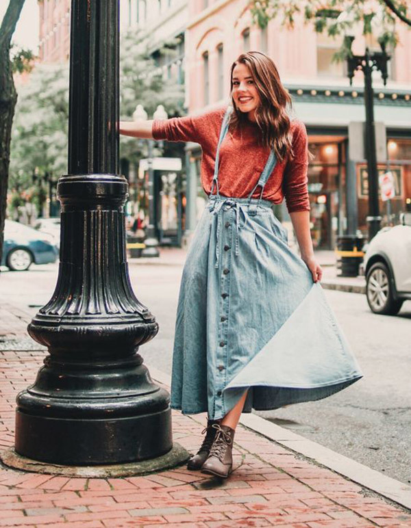 Denim Skirt Outfit Ideas