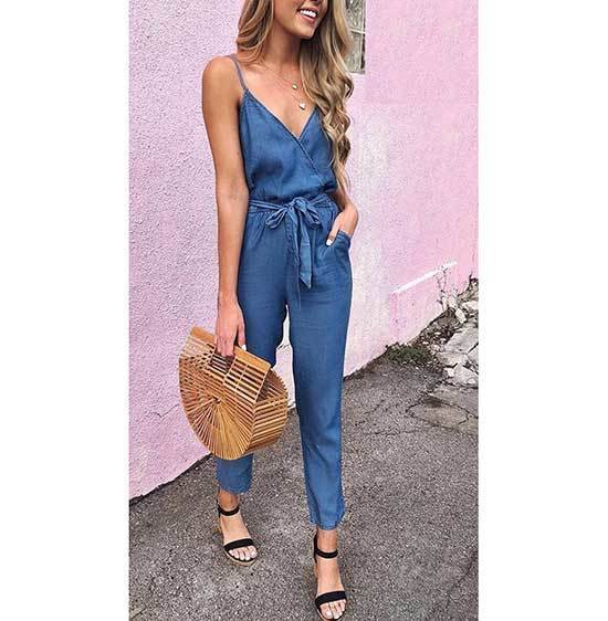 Denim Jumpsuit Outfits