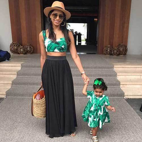 Matching Family Maxi Dress Outfits