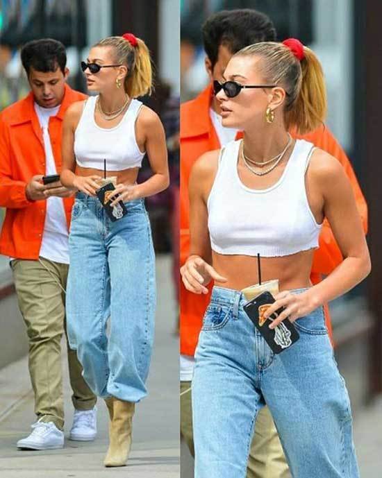 Hailey Baldwin Jean Outfits