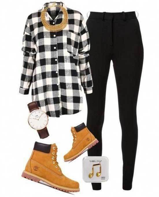 Timberland Outfits for Women-37