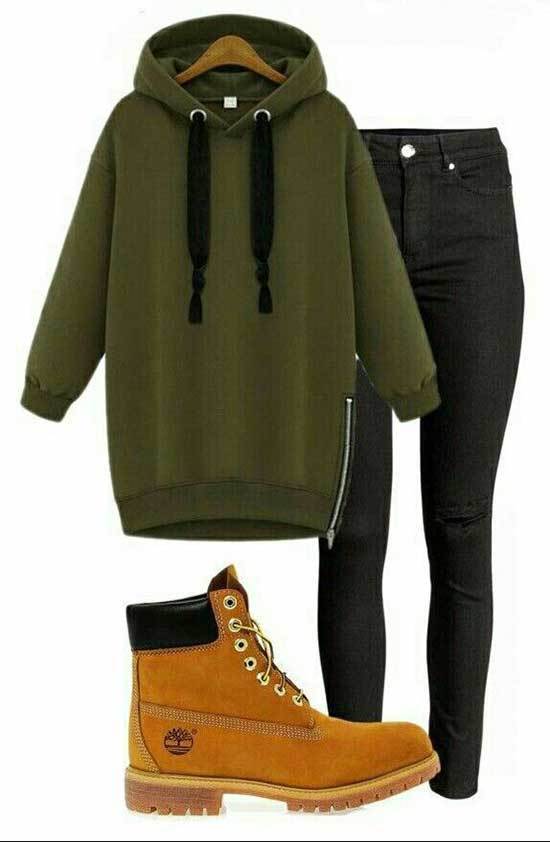 Black Timberland Outfits for Women