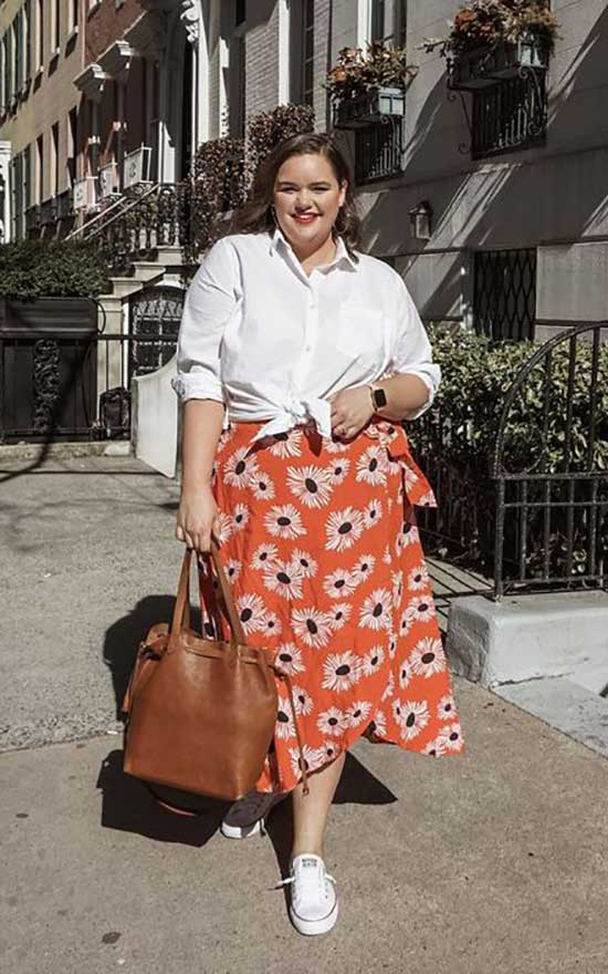 Summer Converse Outfits for Curvy Women