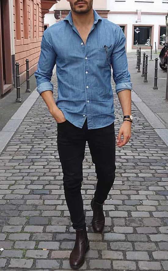 Date Night Denim Outfits for Men