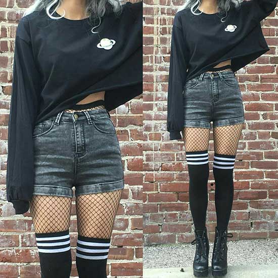 Cute Grunge Denim Outfits