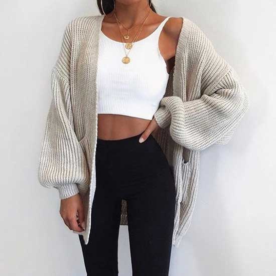 Cardigan Sweater Outfits-18