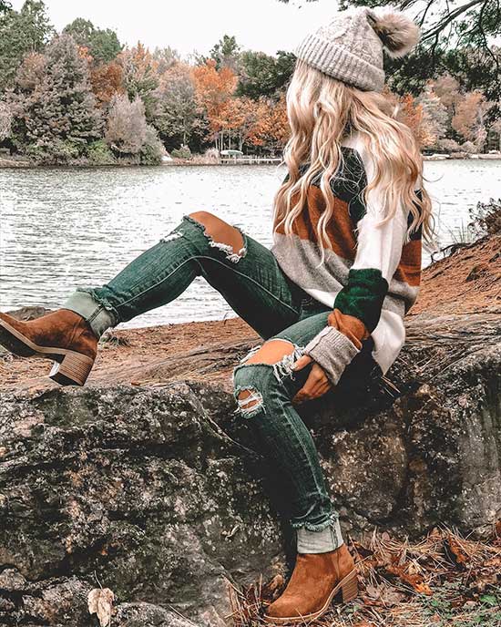 Cute Fall Sweater Outfits 2020-8